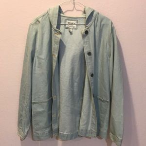 F21 Hooded Denim Jacket